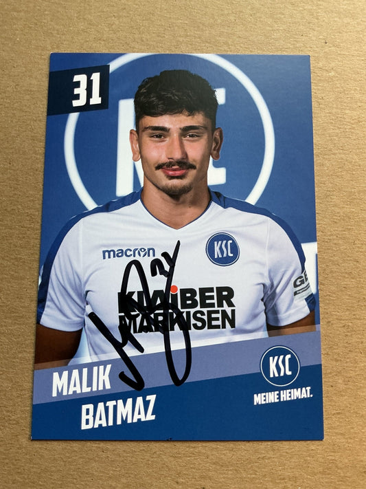 Malik Batmaz, Germany 🇩🇪 Karlsruher SC 2019/20 hand signed - Autographs-World