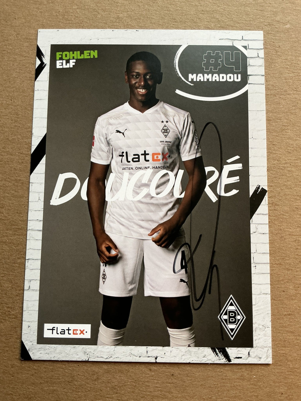 Mamadou Doucouré, Senegal 🇸🇳 Borussia Mönchengladbach 2020/21 hand signed - Autographs-World