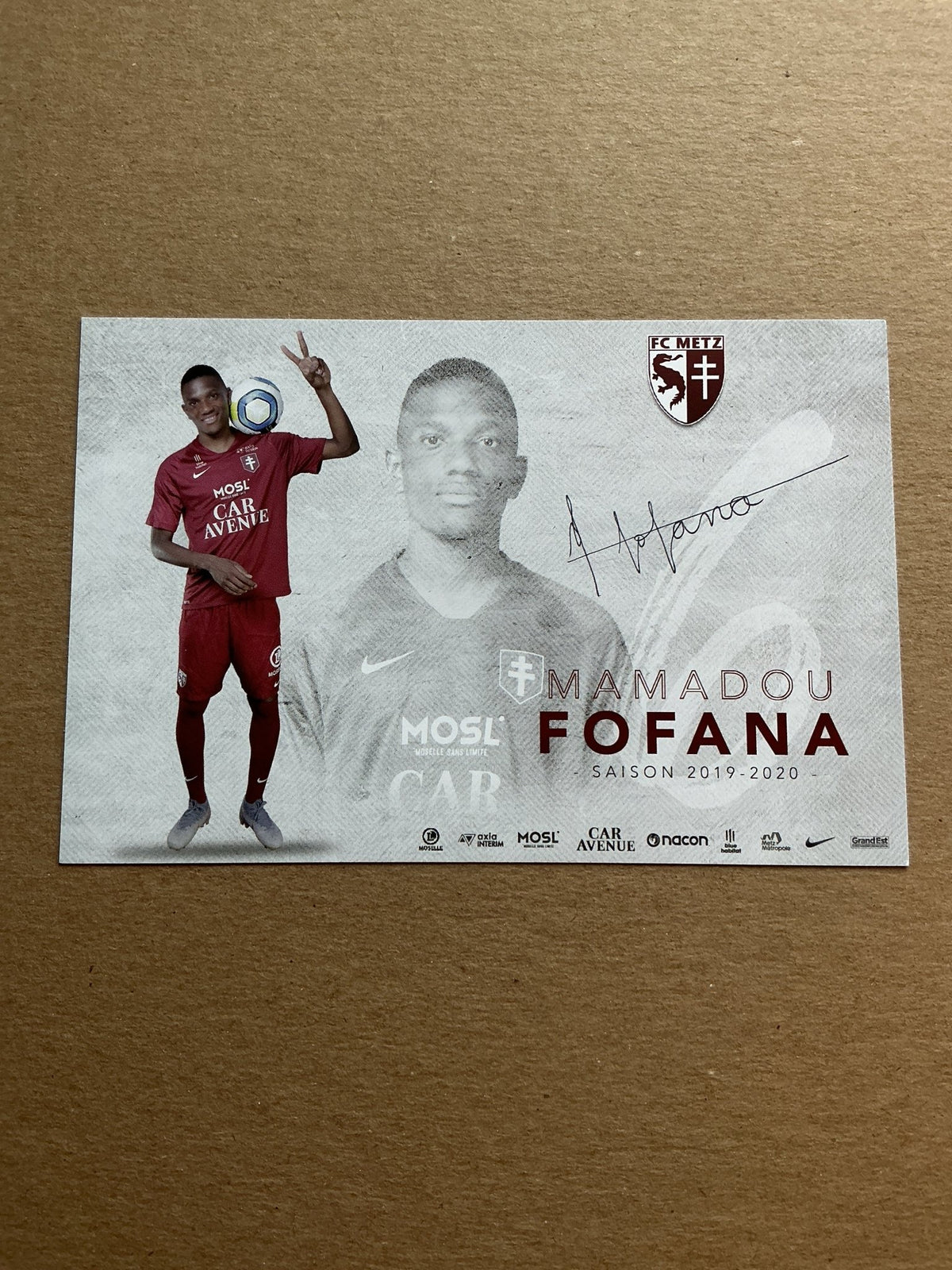 Mamadou Fofana, Mali 🇲🇱 FC Metz 2019/20 hand signed - Autographs-World