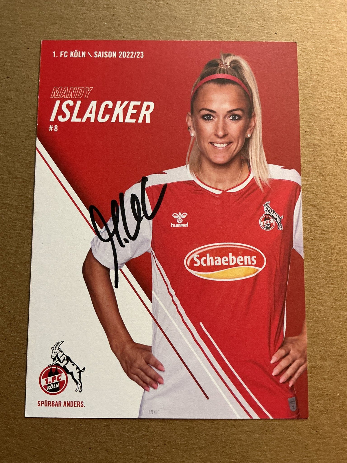 Mandy Islacker, Germany 🇩🇪 1.FC Köln 2022/23 hand signed - Autographs-World