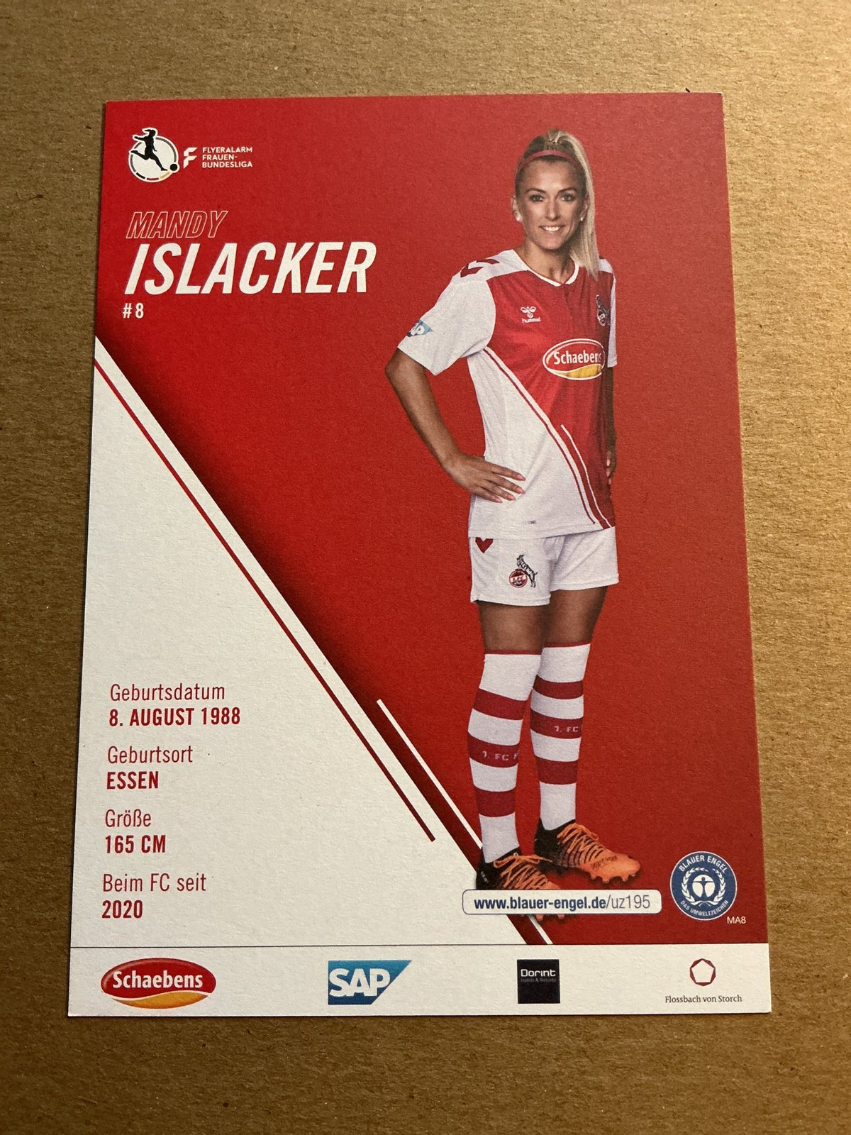 Mandy Islacker, Germany 🇩🇪 1.FC Köln 2022/23 hand signed - Autographs-World