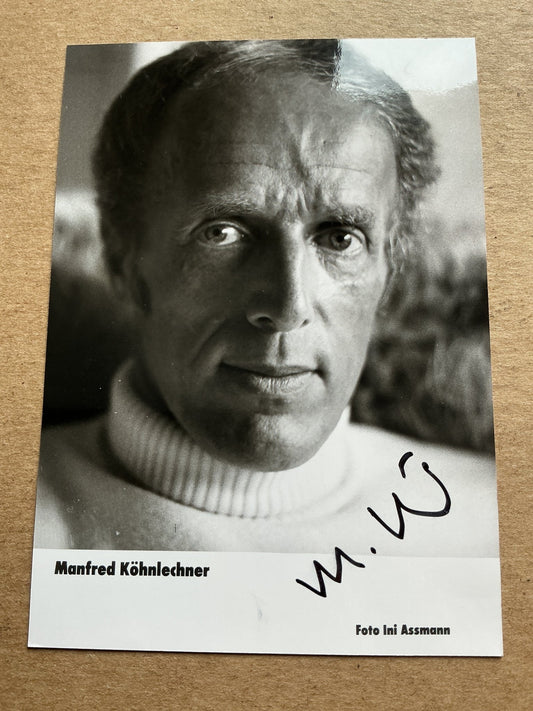 Manfred Köhnlechner, Germany 🇩🇪 Manager Bertelsmann hand signed - Autographs-World