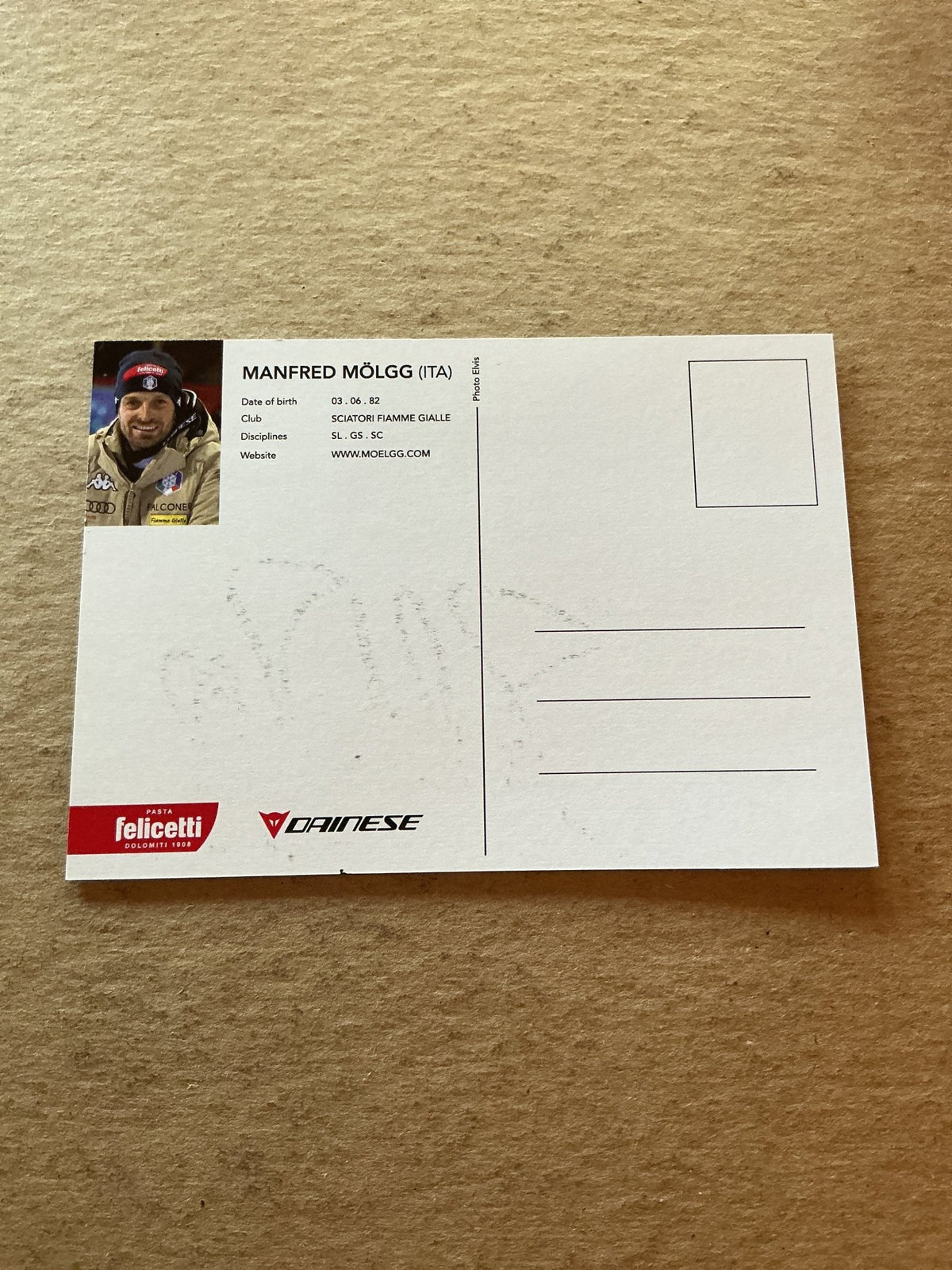 Manfred Mölgg, Italy 🇮🇹 Alpine 2023/24 hand signed - Autographs-World