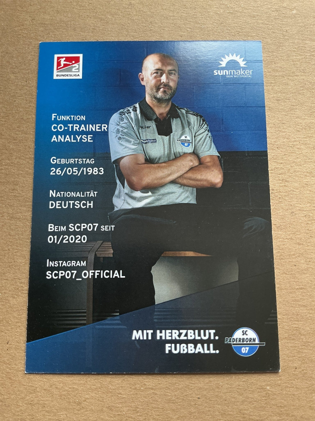 Maniyel Nergiz, Germany 🇩🇪 SC Paderborn 07 2020/21 hand signed - Autographs-World