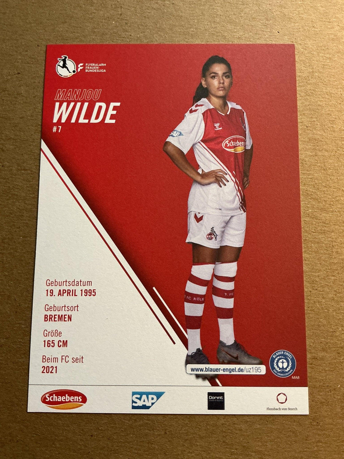 Manjou Wilde, Germany 🇩🇪 1.FC Köln 2022/23 hand signed - Autographs-World