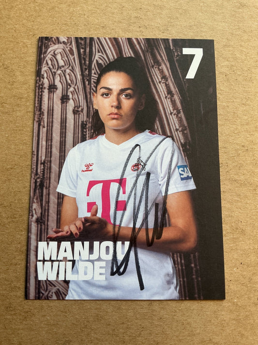 Manjou Wilde, Germany 🇩🇪 1.FC Köln 2023/24 hand signed - Autographs-World