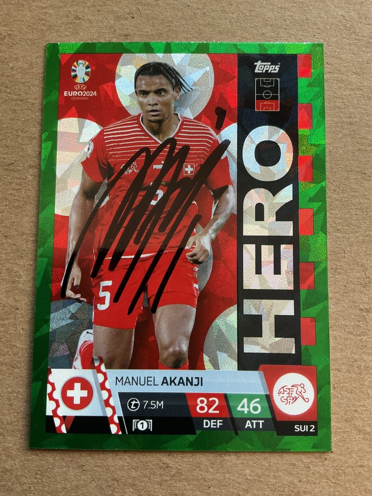 Manuel Akanji, Switzerland 🇨🇭 UEFA Euro 2024 hand signed - Autographs-World