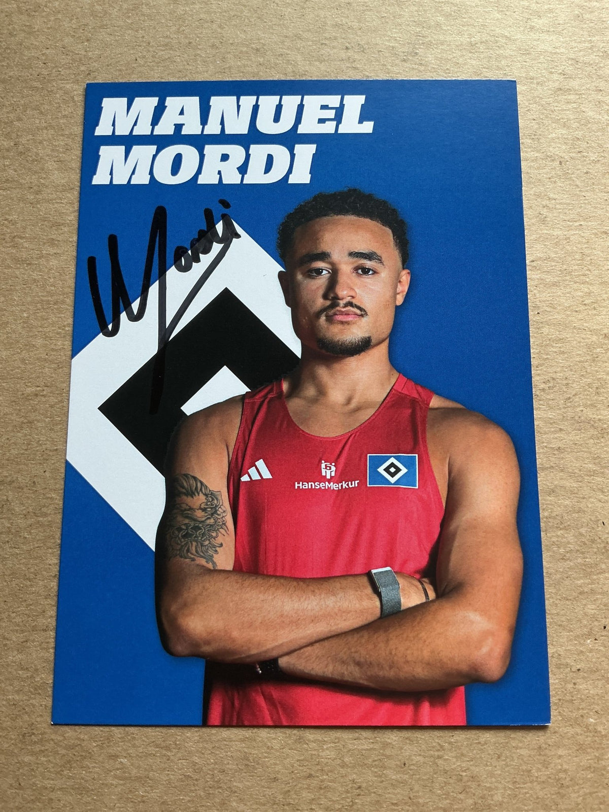 Manuel Mordi, Germany 🇩🇪 Athletics Summer Olympics 2024 hand signed - Autographs-World