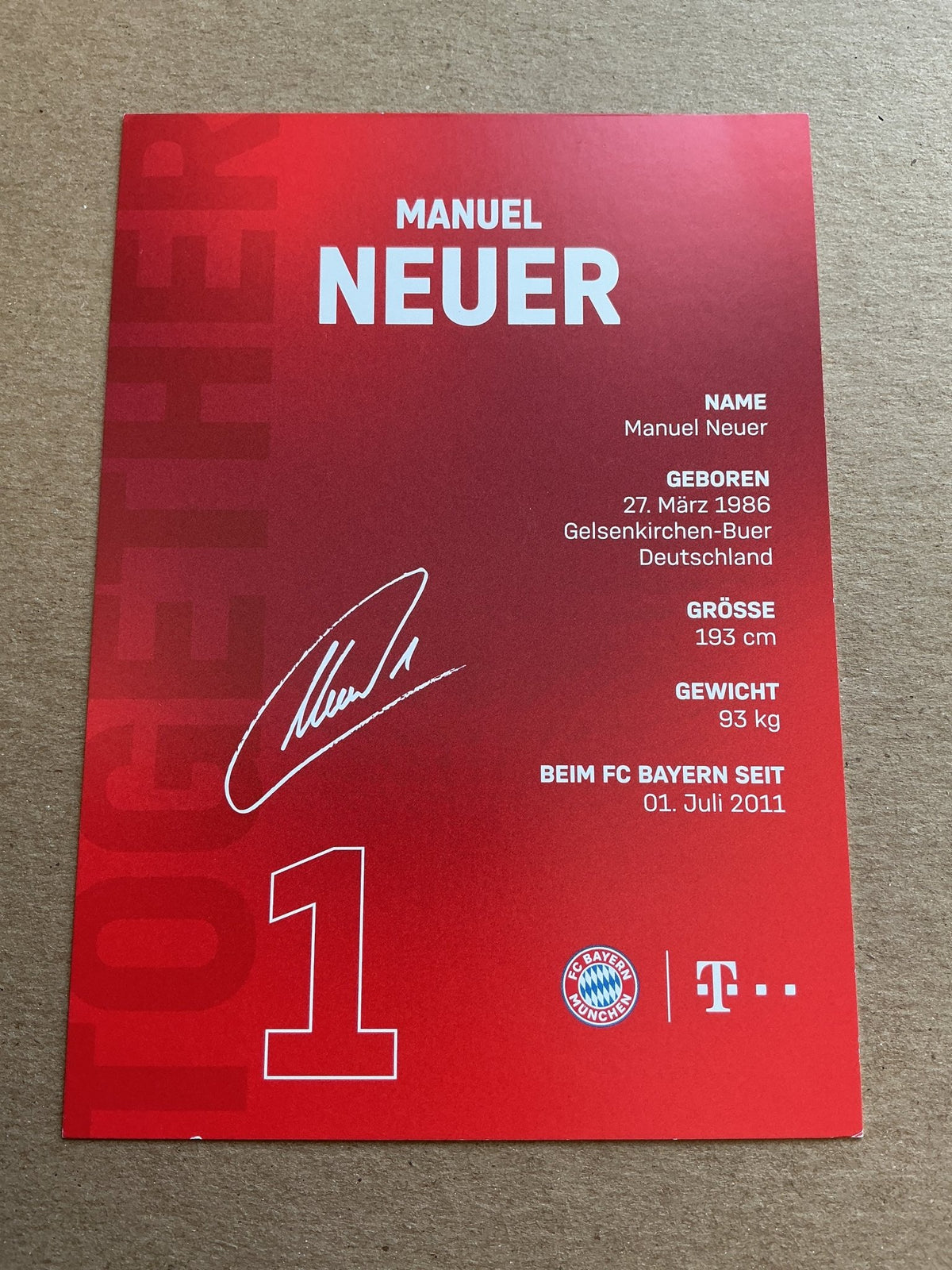 Manuel Neuer, Germany 🇩🇪 FC Bayern München 2021/22 hand signed - Autographs-World