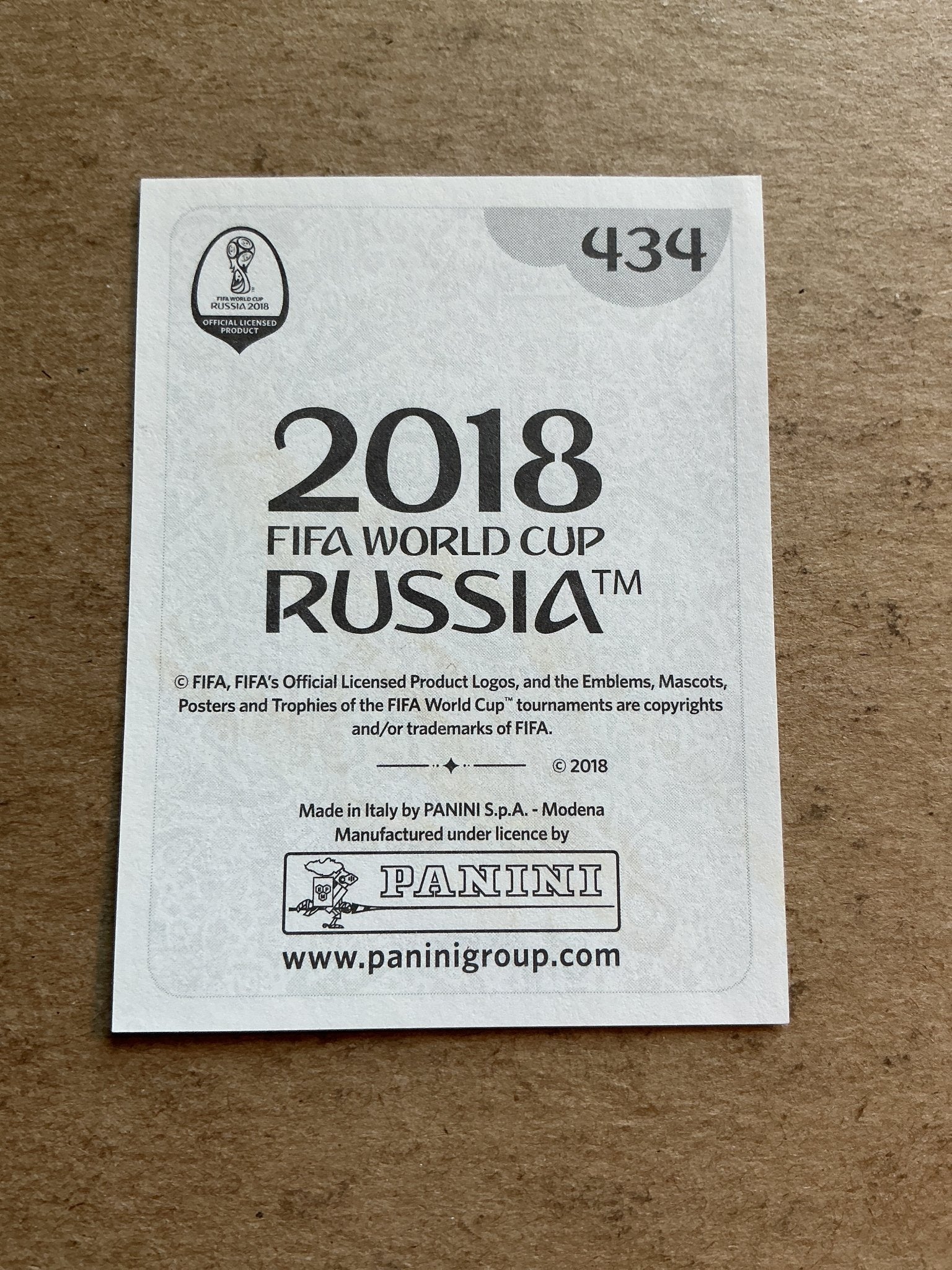 Manuel Neuer, Germany 🇩🇪 FIFA World Cup 2018 Panini hand signed - Autographs-World