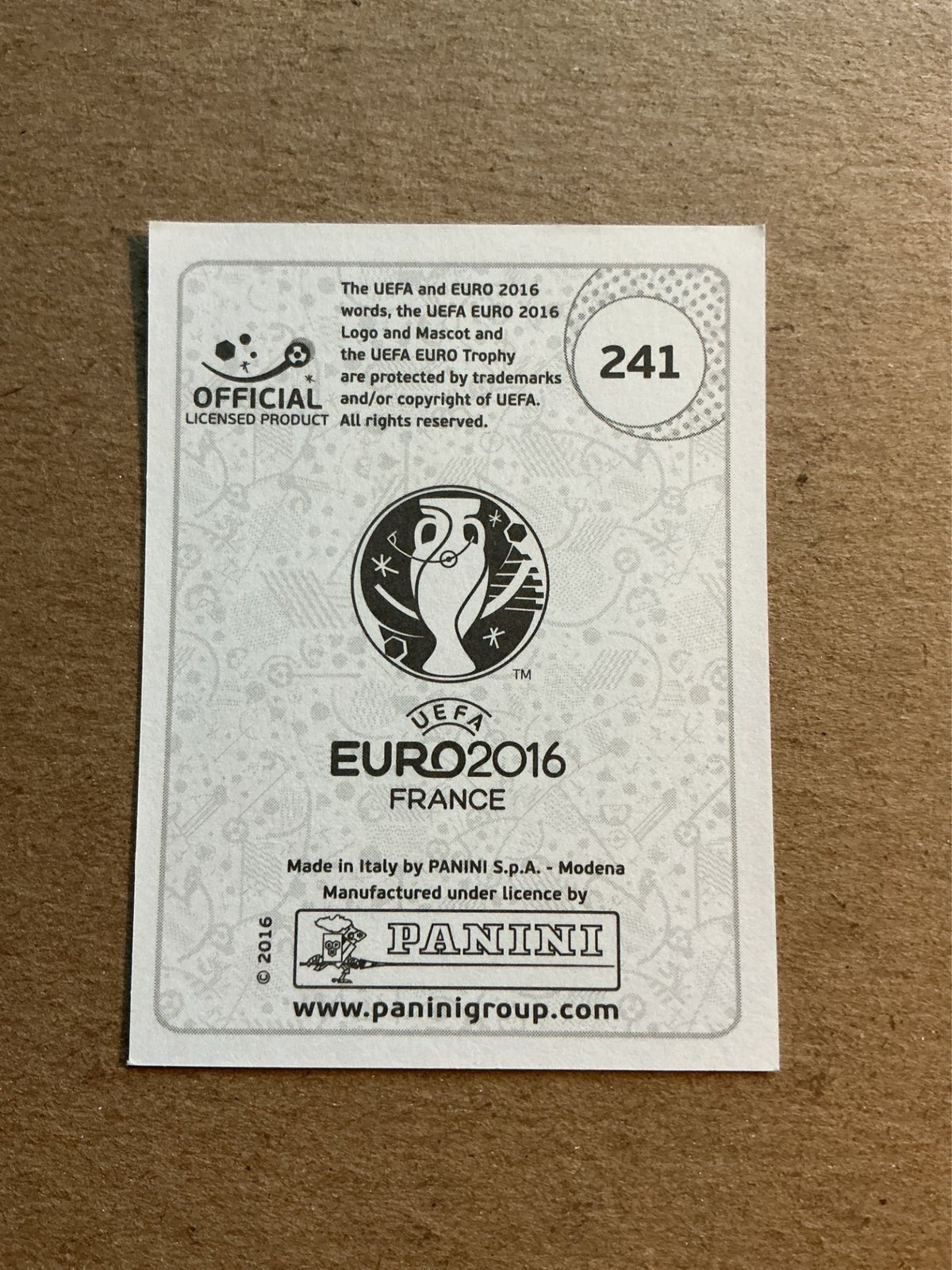 Manuel Neuer, Germany 🇩🇪 UEFA Euro 2016 Panini hand signed - Autographs-World
