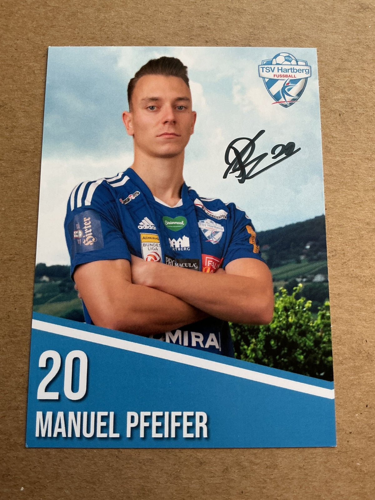 Manuel Pfeifer, Austria 🇦🇹 TSV Hartberg 2022/23 hand signed - Autographs-World