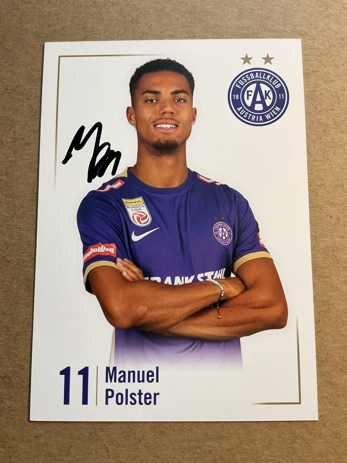Manuel Polster, Austria 🇦🇹 FK Austria Wien 2023/24 hand signed - Autographs-World