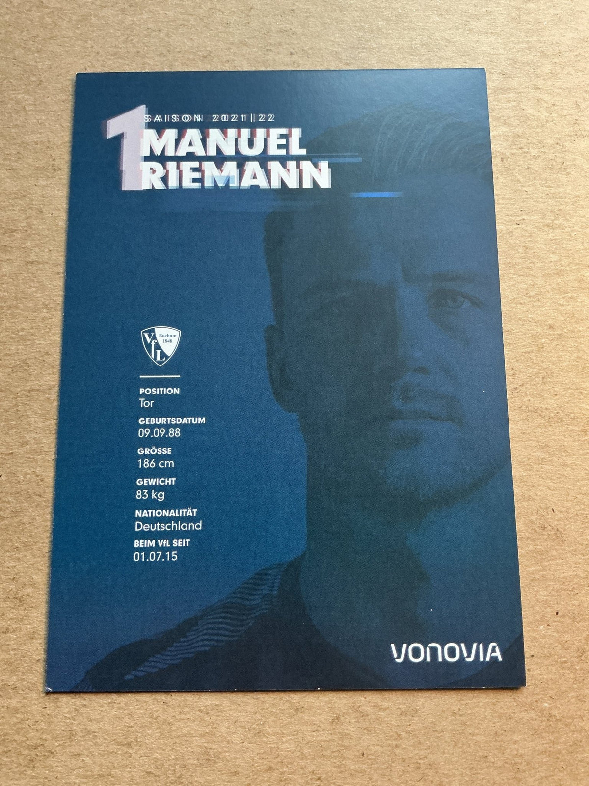 Manuel Riemann, Germany 🇩🇪 VfL Bochum 2021/22 hand signed - Autographs-World