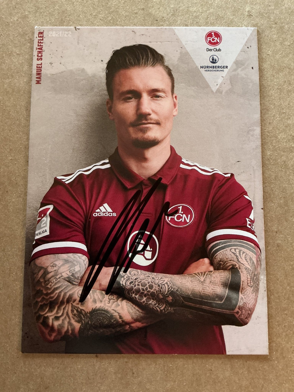 Manuel Schäffler, Germany 🇩🇪 1.FC Nürnberg 2021/22 hand signed - Autographs-World