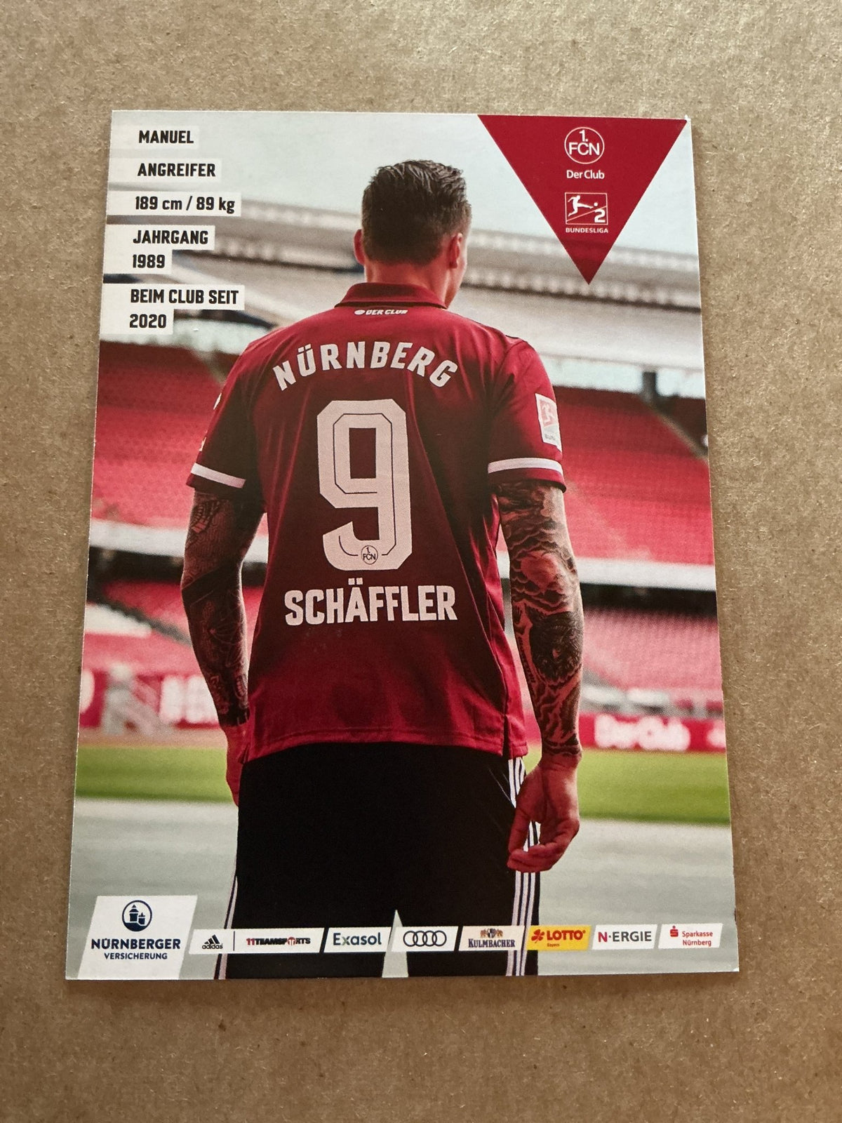 Manuel Schäffler, Germany 🇩🇪 1.FC Nürnberg 2021/22 hand signed - Autographs-World