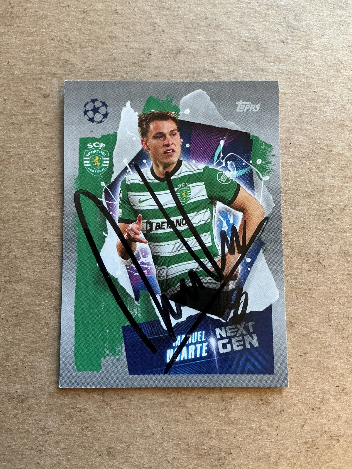 Manuel Ugarte, Uruguay 🇺🇾 Sporting CP 2022/23 Topps hand signed - Autographs-World