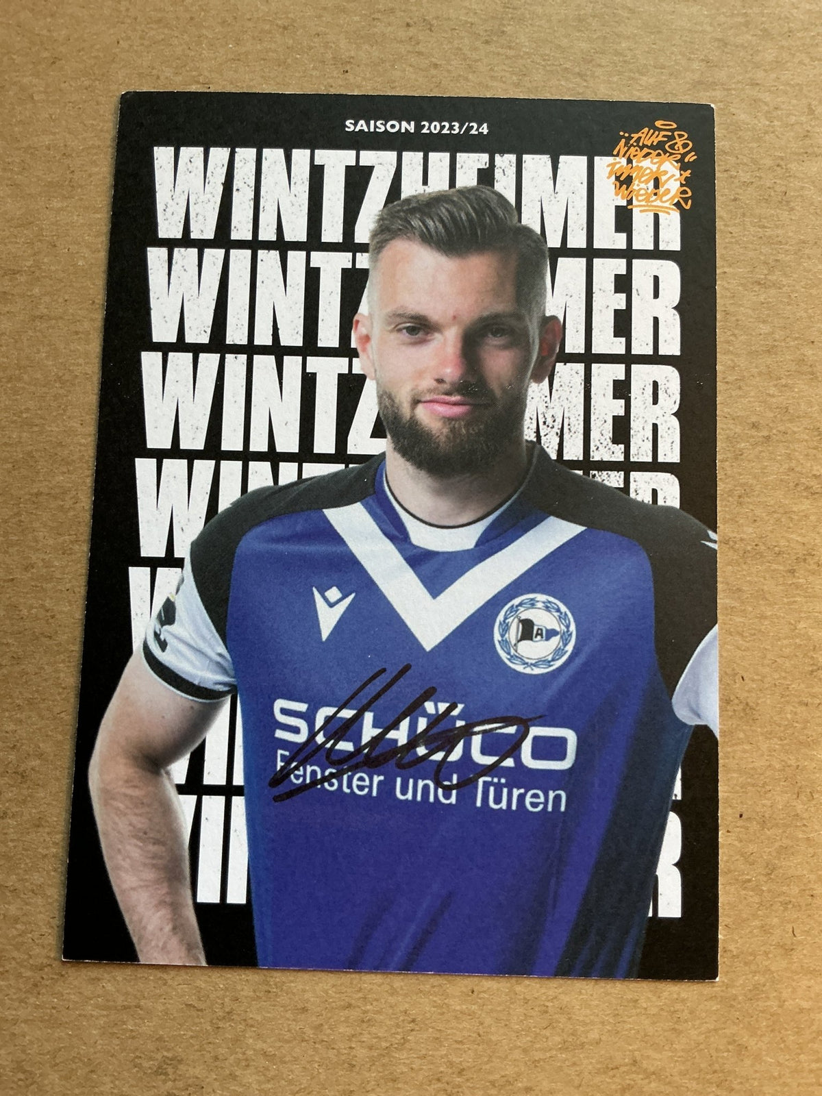 Manuel Wintzheimer, Germany 🇩🇪 Arminia Bielefeld 2023/24 hand signed - Autographs-World