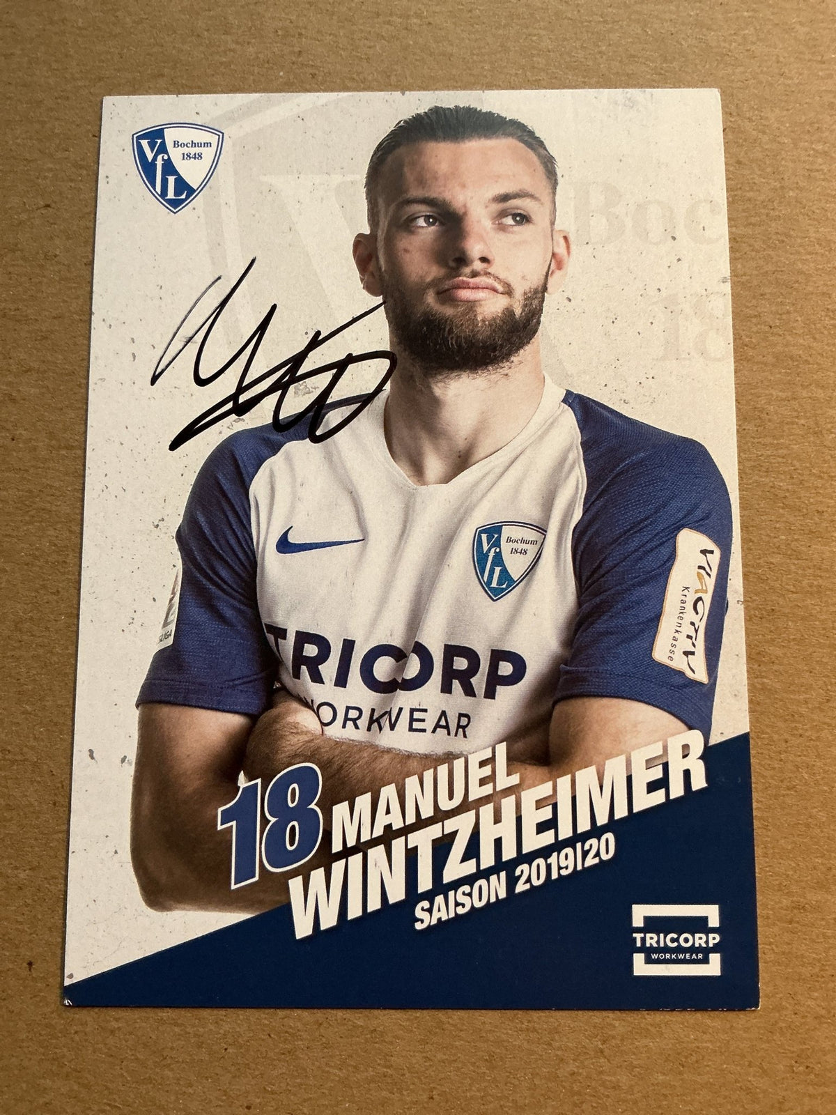 Manuel Wintzheimer, Germany 🇩🇪 VfL Bochum 2019/20 hand signed - Autographs-World