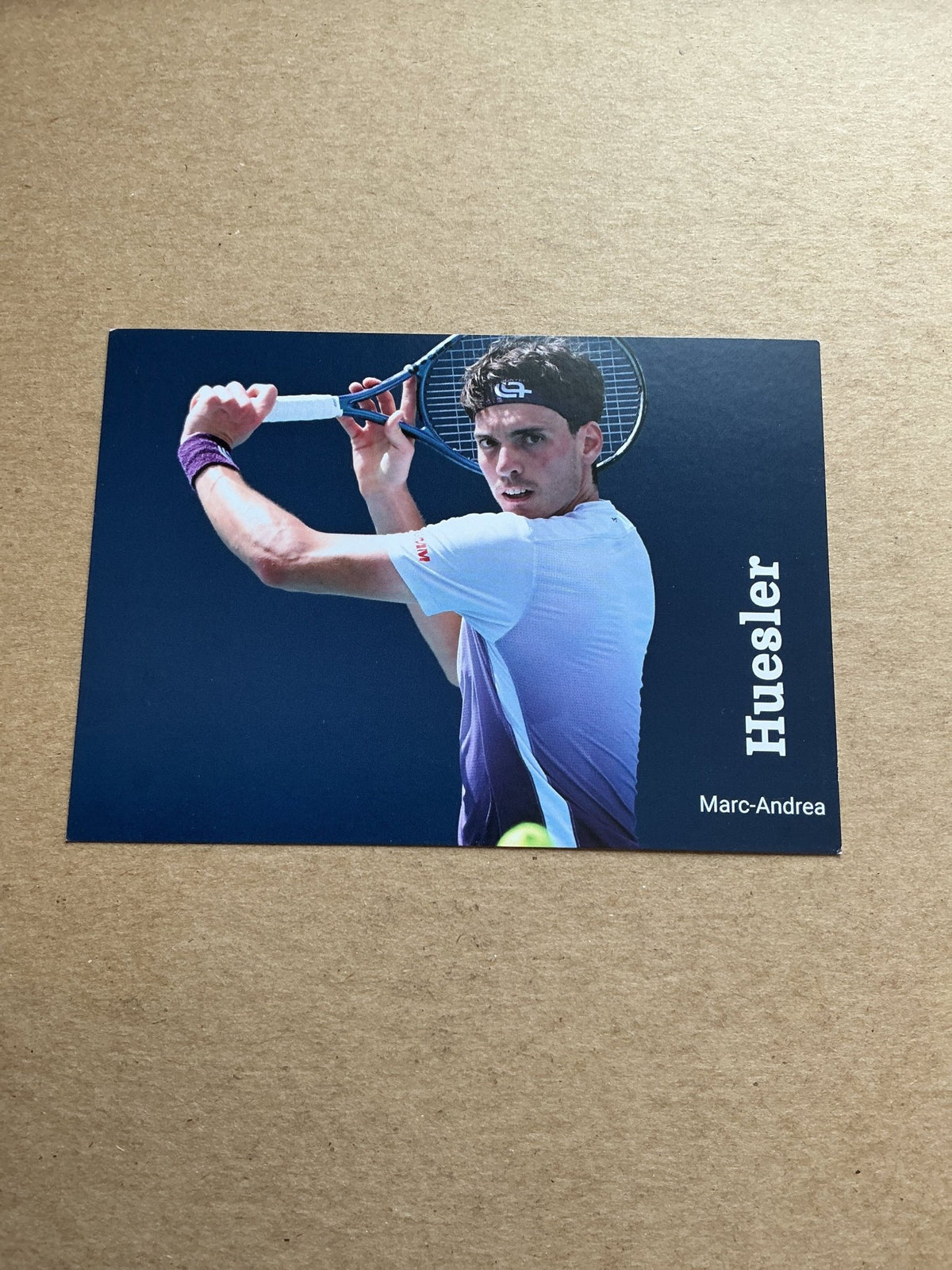 Marc-Andrea Huesler, Switzerland 🇨🇭 Tennis Summer Olympics 2024 hand signed - Autographs-World