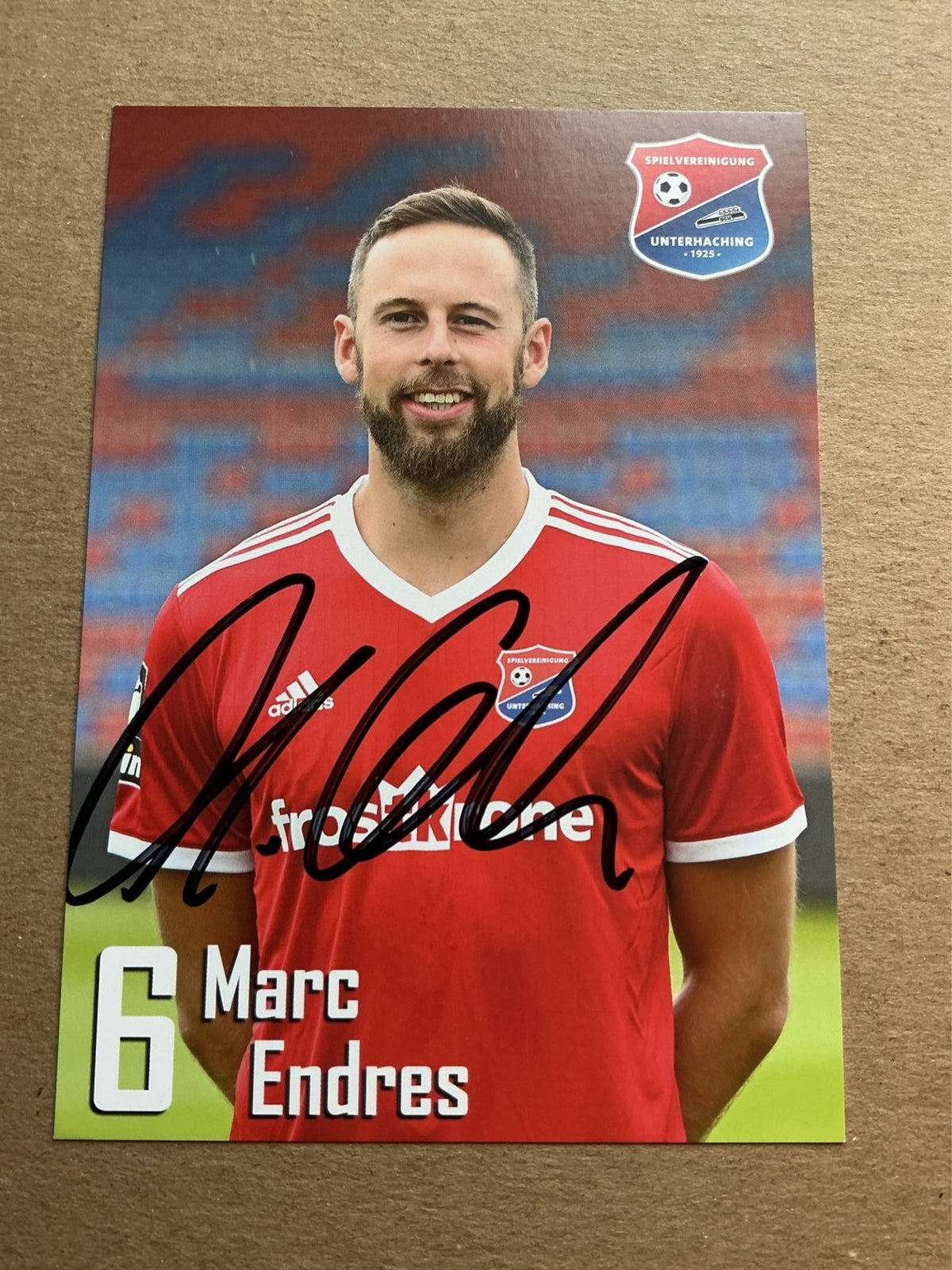 Marc Endres, Germany 🇩🇪 SpVgg Unterhaching 2019/20 hand signed - Autographs-World