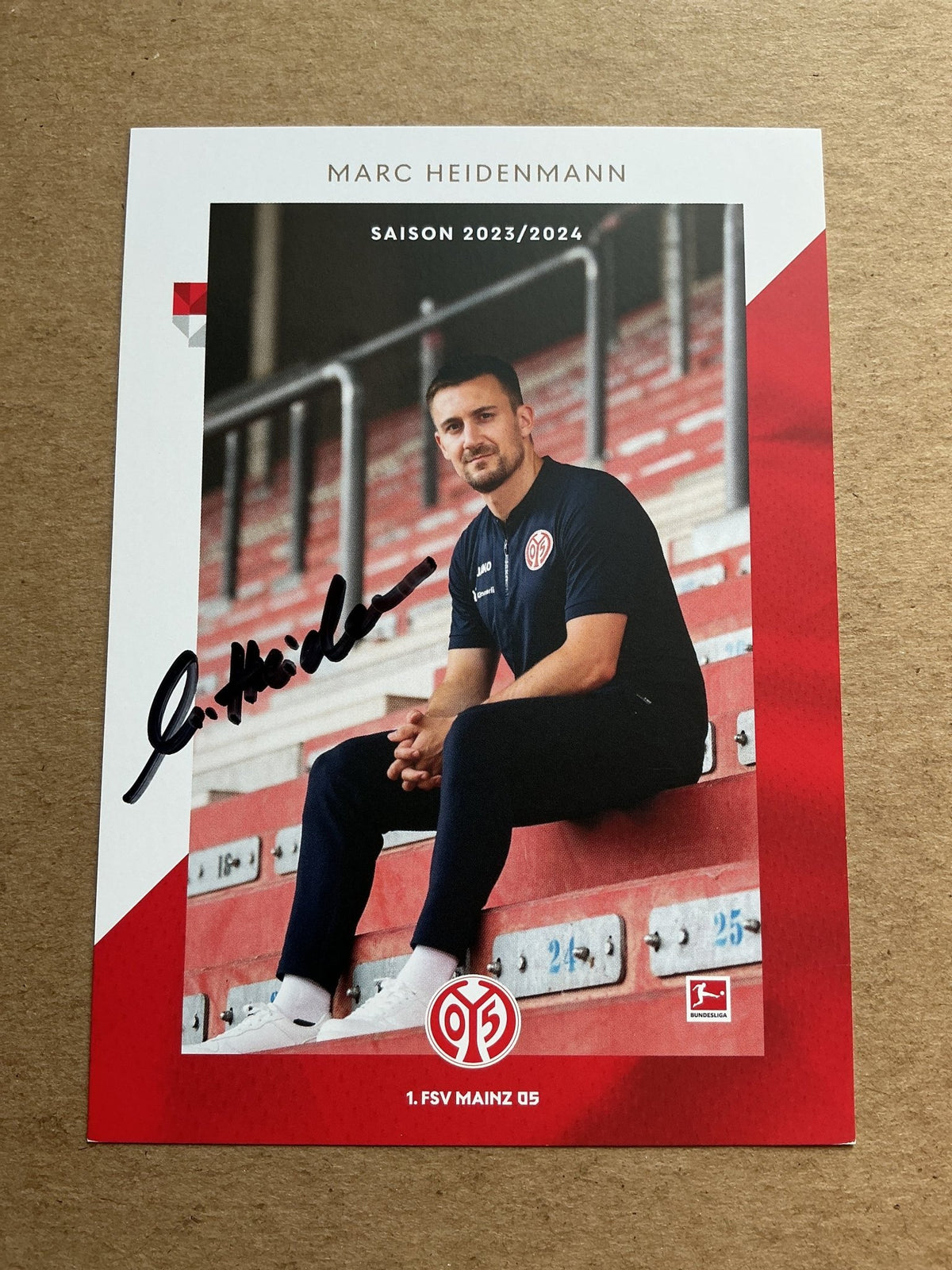 Marc Heidenmann, Germany 🇩🇪 FSV Mainz 05 2023/24 hand signed - Autographs-World