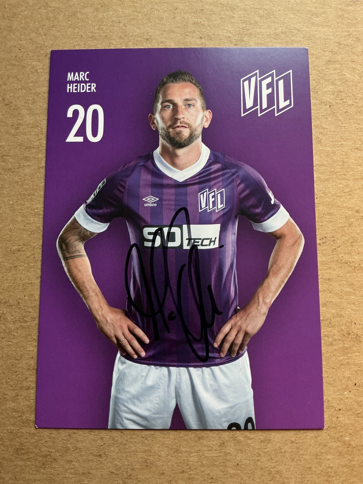 Marc Heider, USA 🇺🇸 VfL Osnabrück 2022/23 hand signed - Autographs-World
