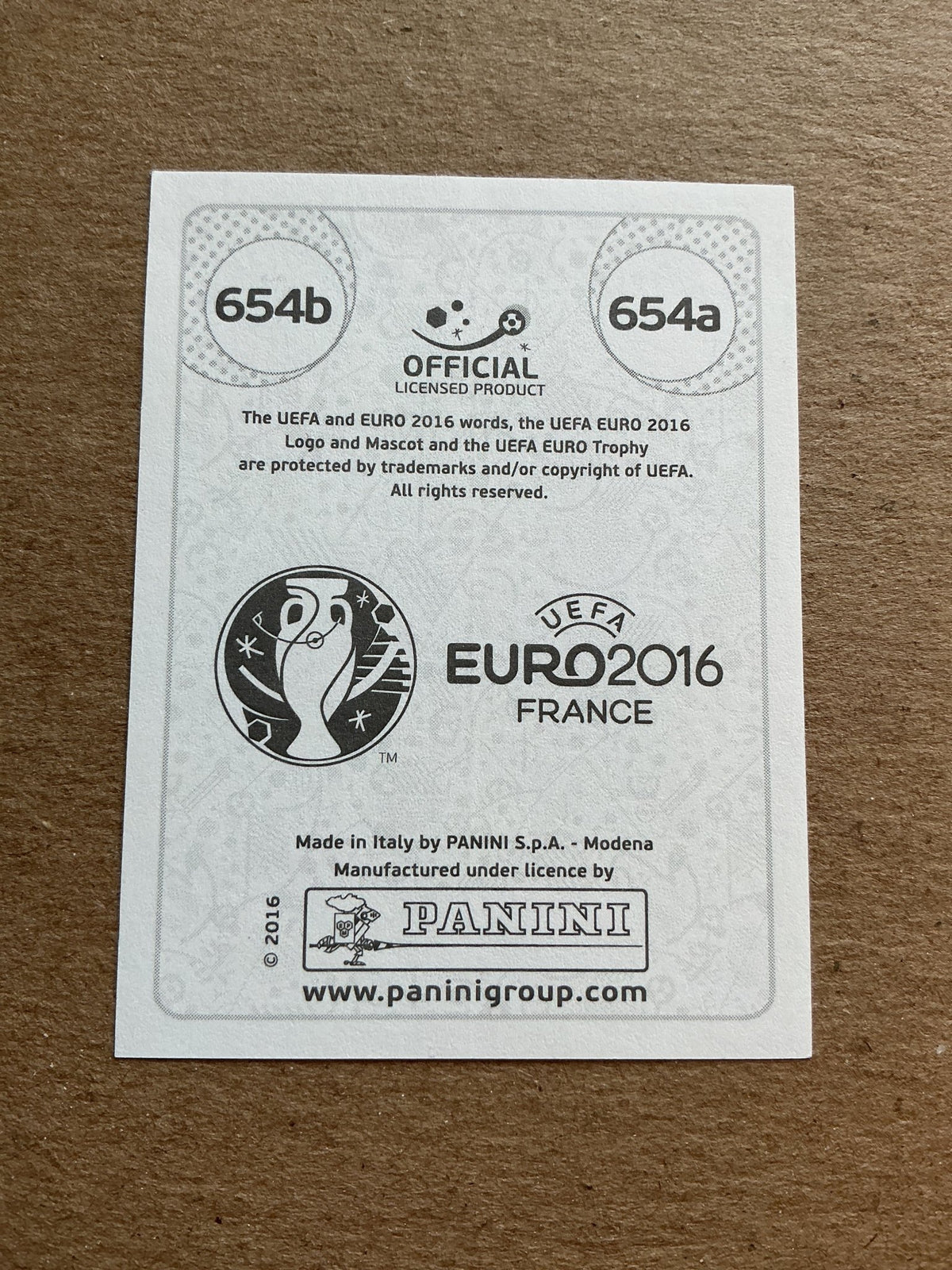 Marc Janko, Austria 🇦🇹 UEFA Euro 2016 Panini hand signed - Autographs-World