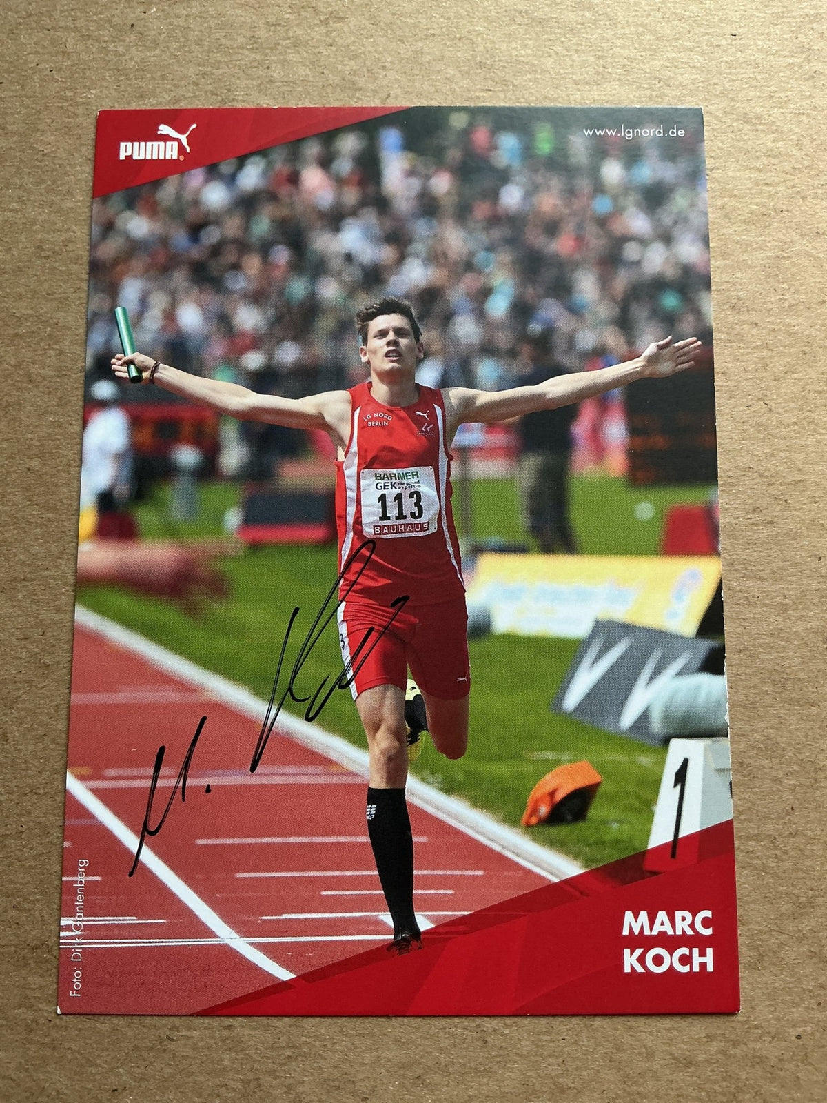 Marc Koch, Germany 🇩🇪 Athletics Summer Olympics 2024 hand signed - Autographs-World