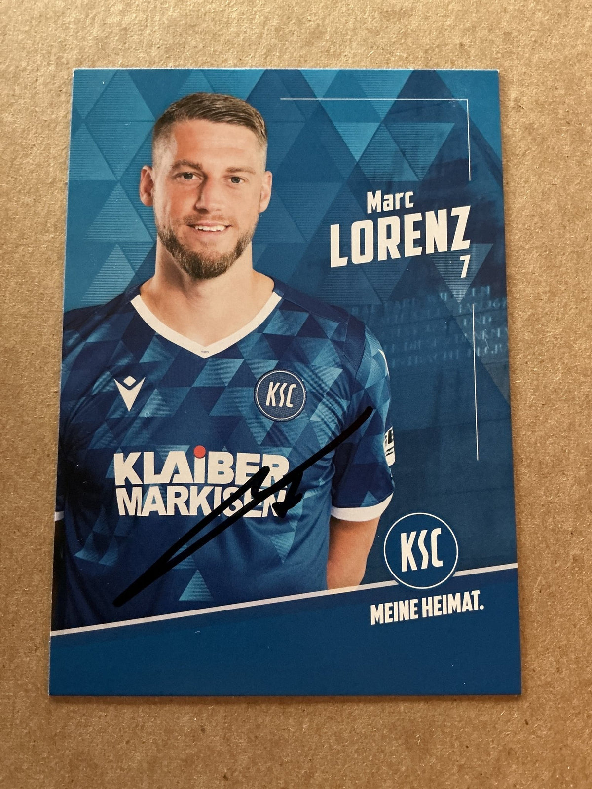 Marc Lorenz, Germany 🇩🇪 Karlsruher SC 2021/22 hand signed - Autographs-World