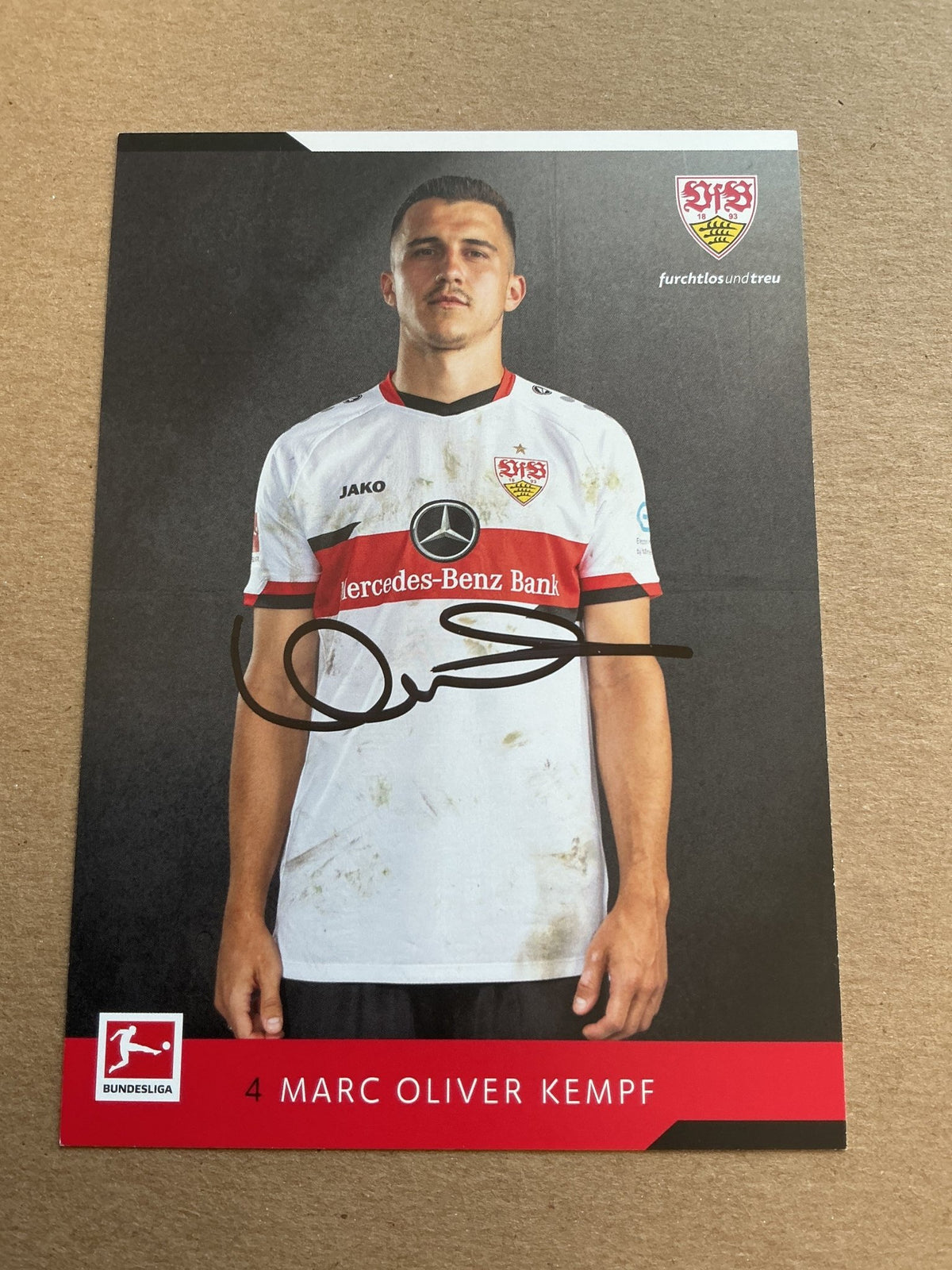 Marc Oliver Kempf, Germany 🇩🇪 VfB Stuttgart 2021/22 hand signed - Autographs-World