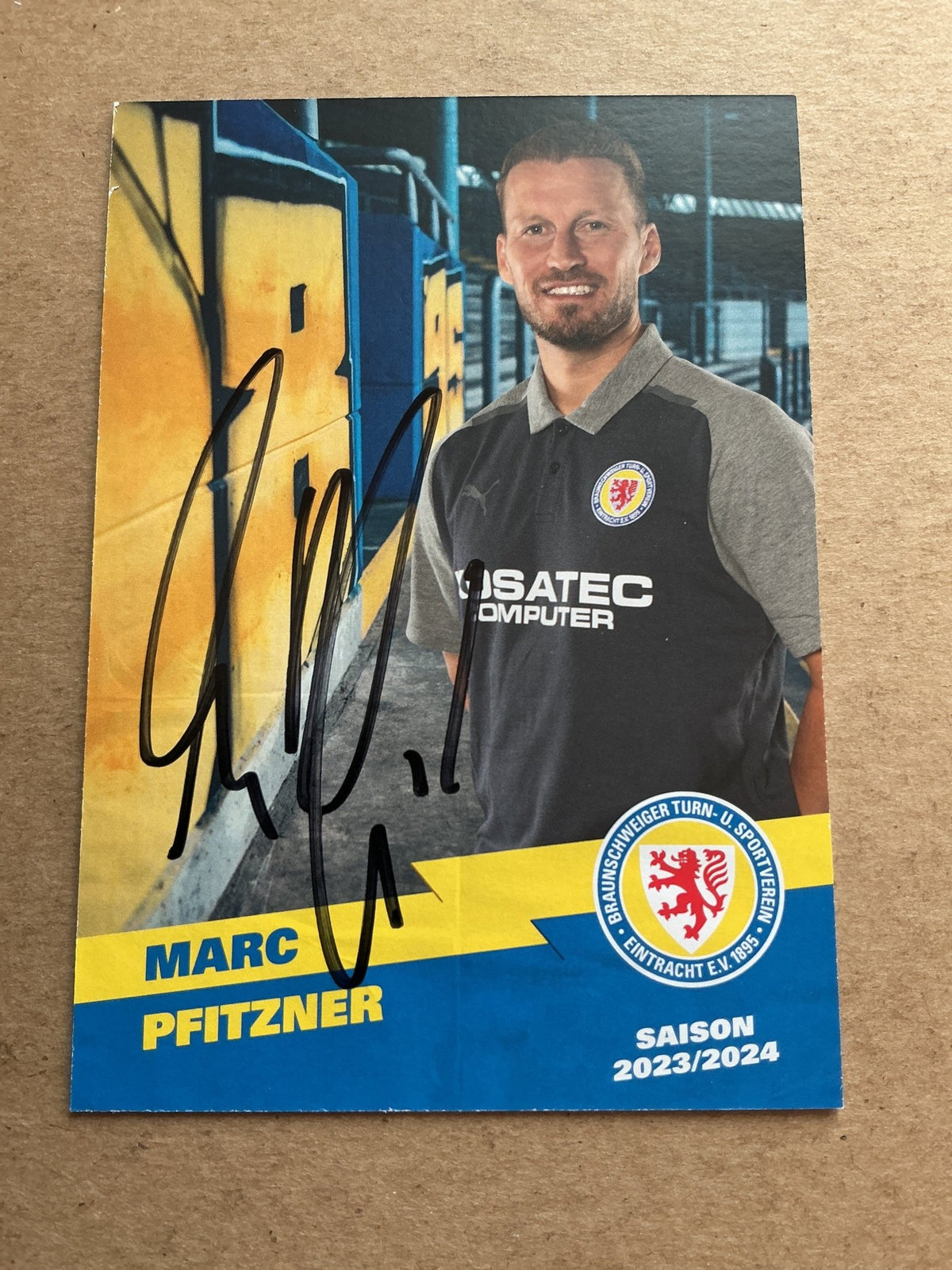Marc Pfitzner, Germany 🇩🇪 Eintracht Braunschweig 2023/24 hand signed - Autographs-World