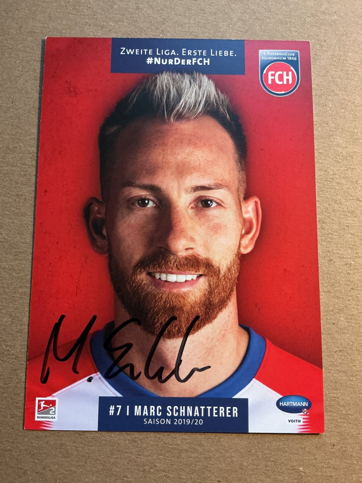Marc Schnatterer, Germany 🇩🇪 1.FC Heidenheim 2019/20 hand signed - Autographs-World