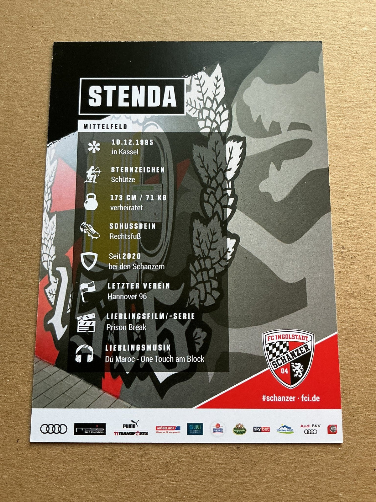 Marc Stendera, Germany 🇩🇪 FC Ingolstadt 04 2020/21 hand signed - Autographs-World