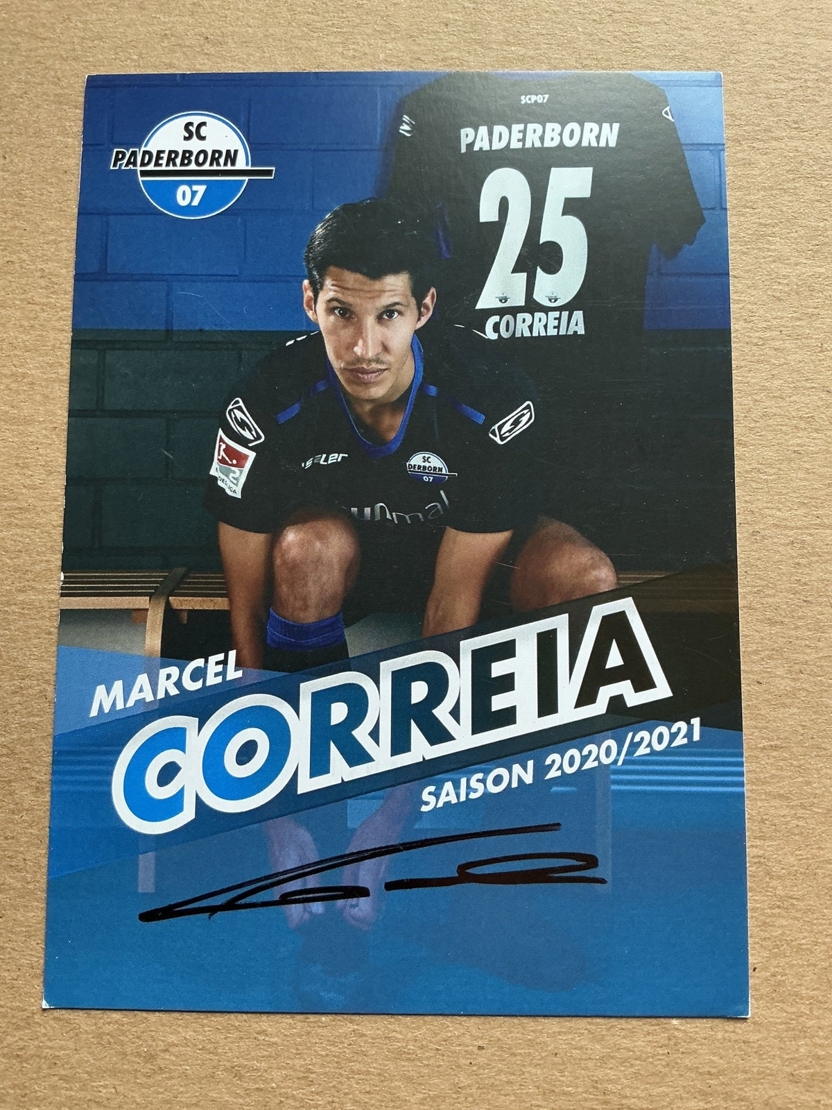 Marcel Correia, Portugal 🇵🇹 SC Paderborn 07 2020/21 hand signed - Autographs-World
