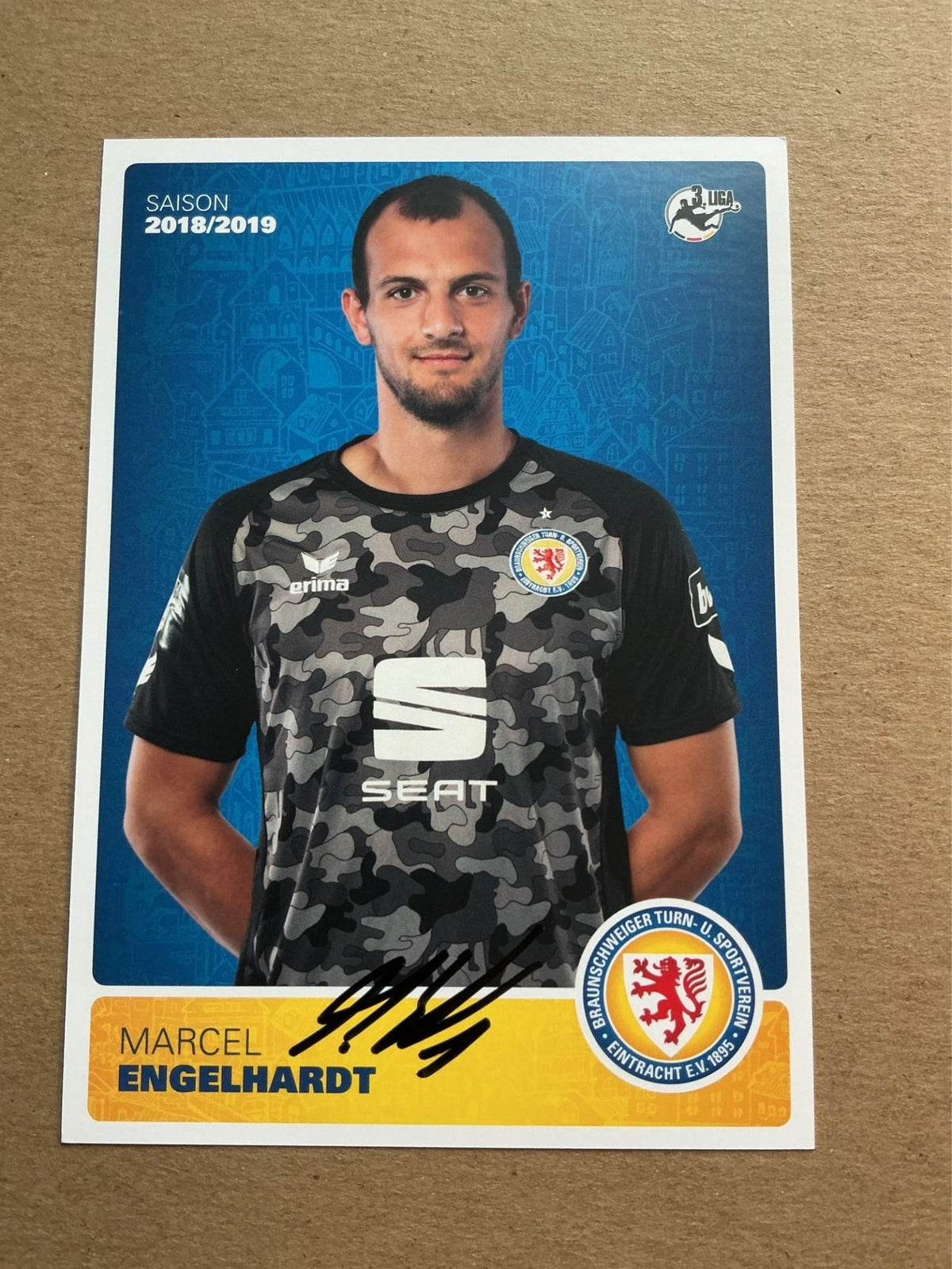 Marcel Engelhardt, Germany 🇩🇪 Eintracht Braunschweig 2018/19 hand signed - Autographs-World