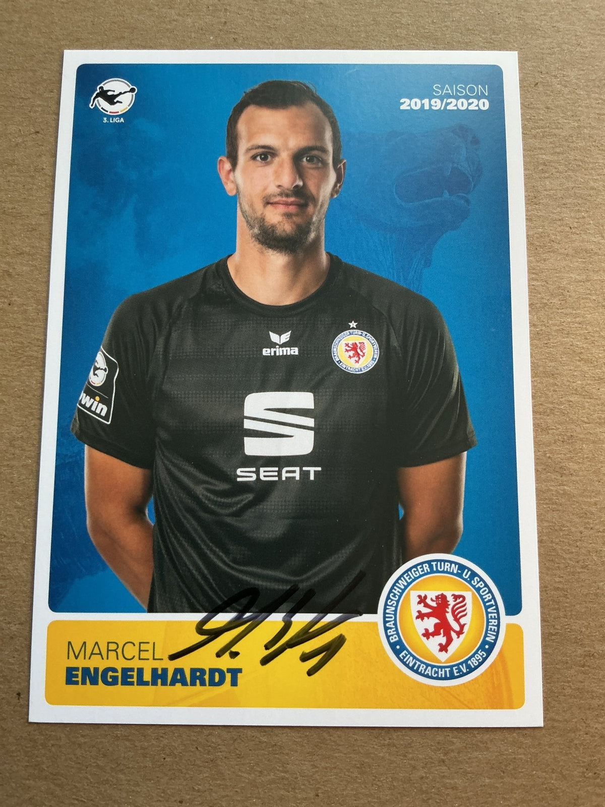 Marcel Engelhardt, Germany 🇩🇪 Eintracht Braunschweig 2019/20 hand signed - Autographs-World