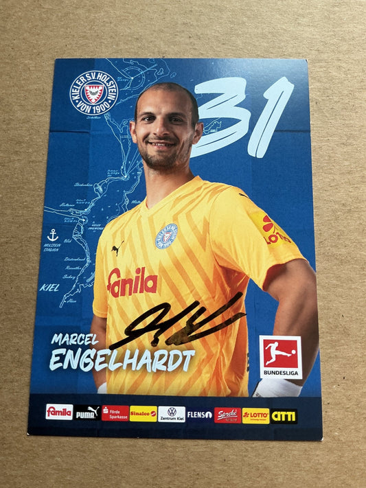 Marcel Engelhardt, Germany 🇩🇪 Holstein Kiel 2024/25 hand signed - Autographs-World