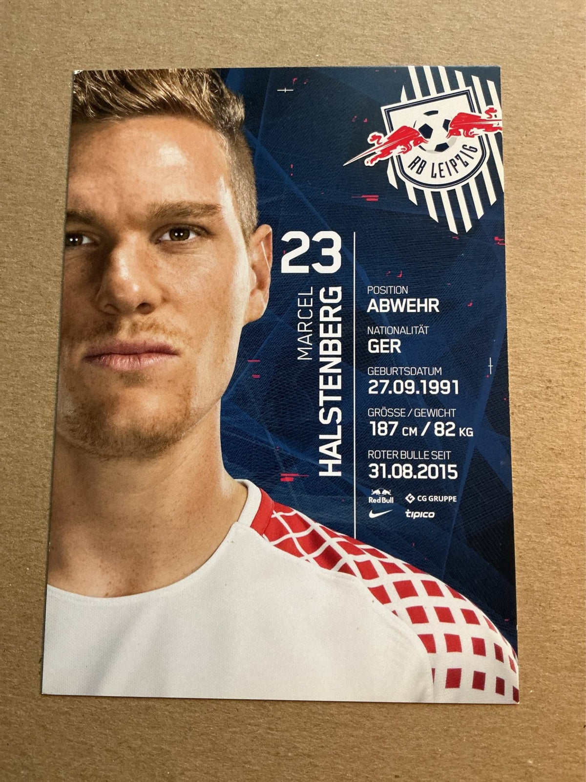Marcel Halstenberg, Germany 🇩🇪 RB Leipzig 2017/18 hand signed - Autographs-World