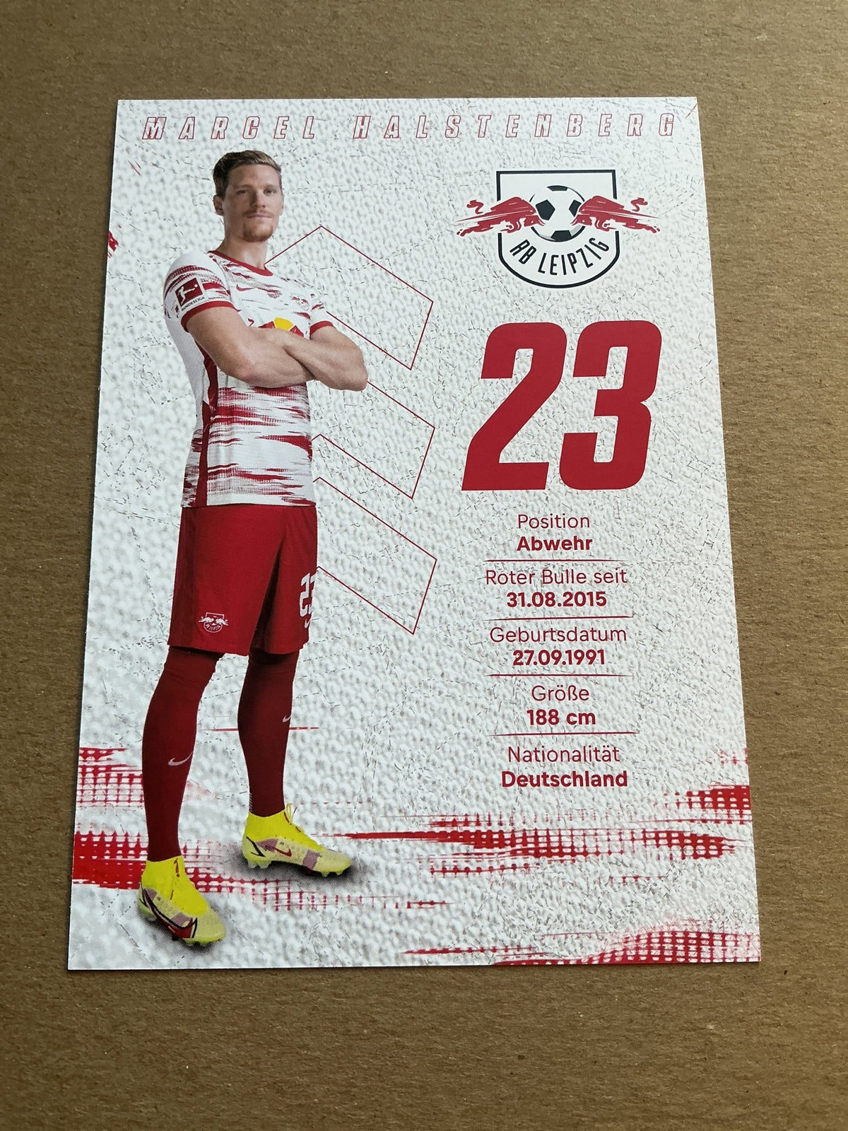 Marcel Halstenberg, Germany 🇩🇪 RB Leipzig 2021/22 hand signed - Autographs-World