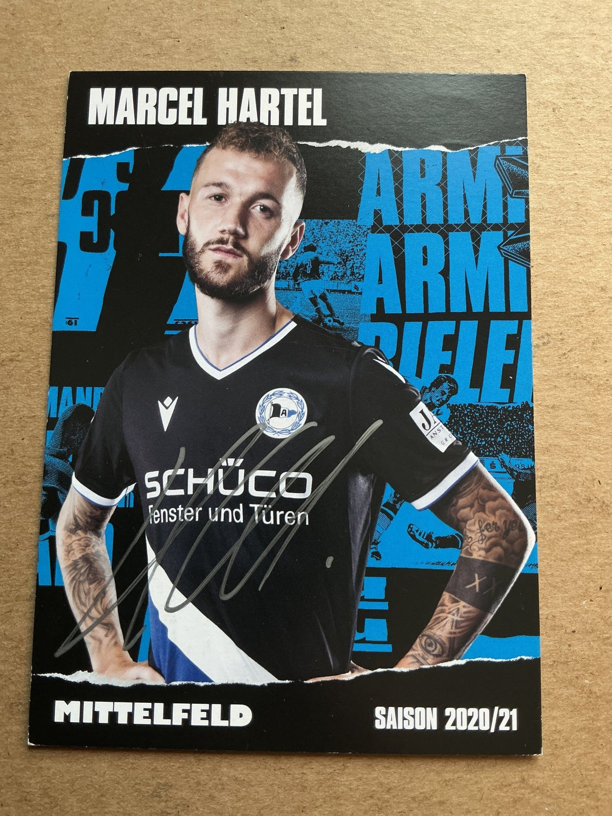 Marcel Hartel, Germany 🇩🇪 Arminia Bielefeld 2020/21 hand signed - Autographs-World