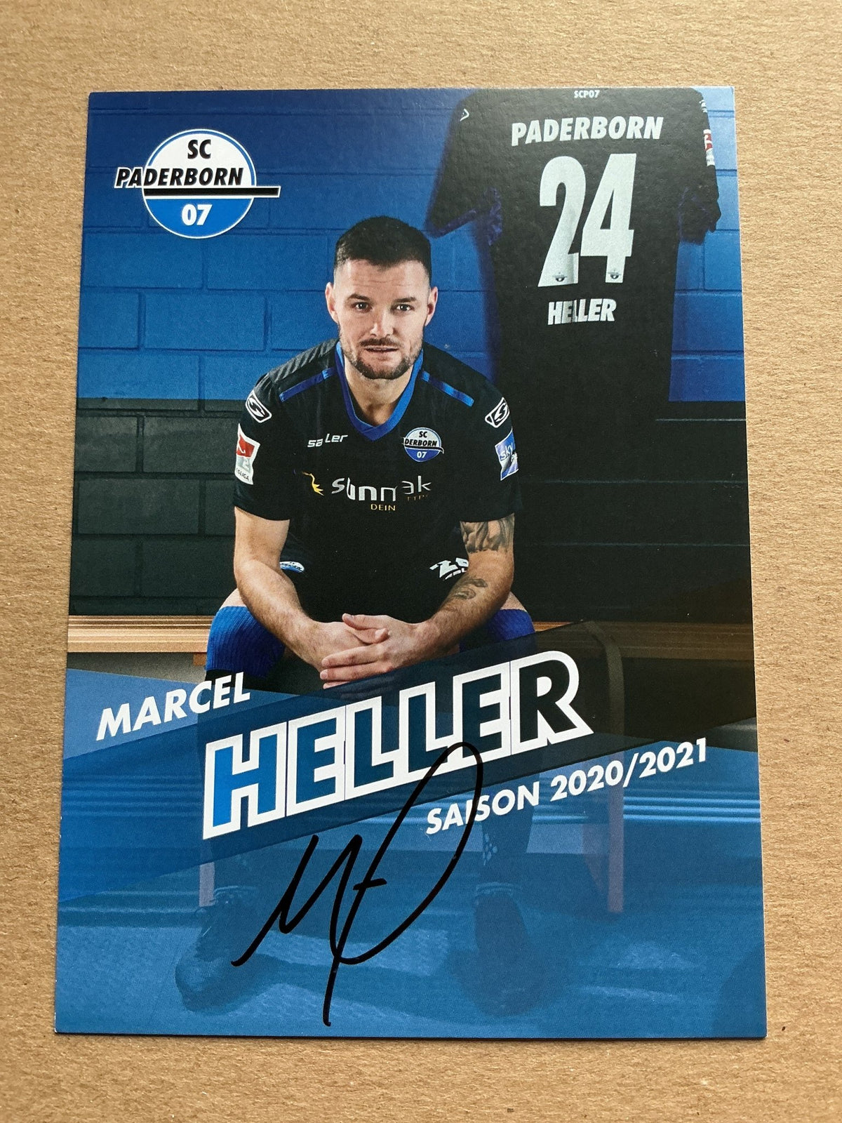 Marcel Heller, Germany 🇩🇪 SC Paderborn 07 2020/21 hand signed - Autographs-World