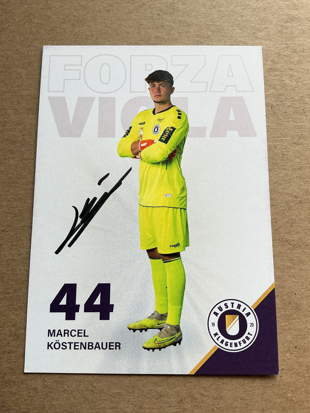 Marcel Köstenbauer, Austria 🇦🇹 Austria Klagenfurt 2023/24 hand signed - Autographs-World