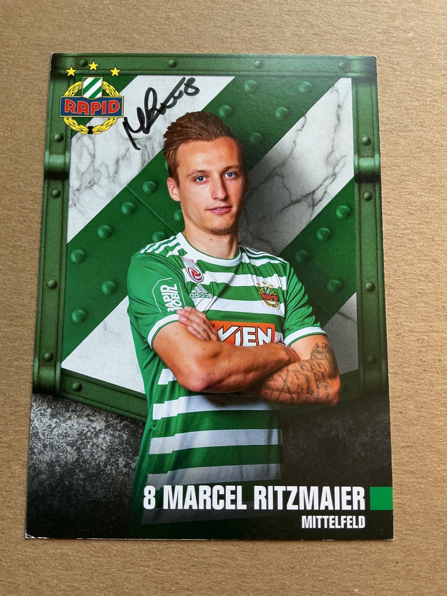Marcel Ritzmaier, Austria 🇦🇹 Rapid Wien 2019/20 hand signed - Autographs-World