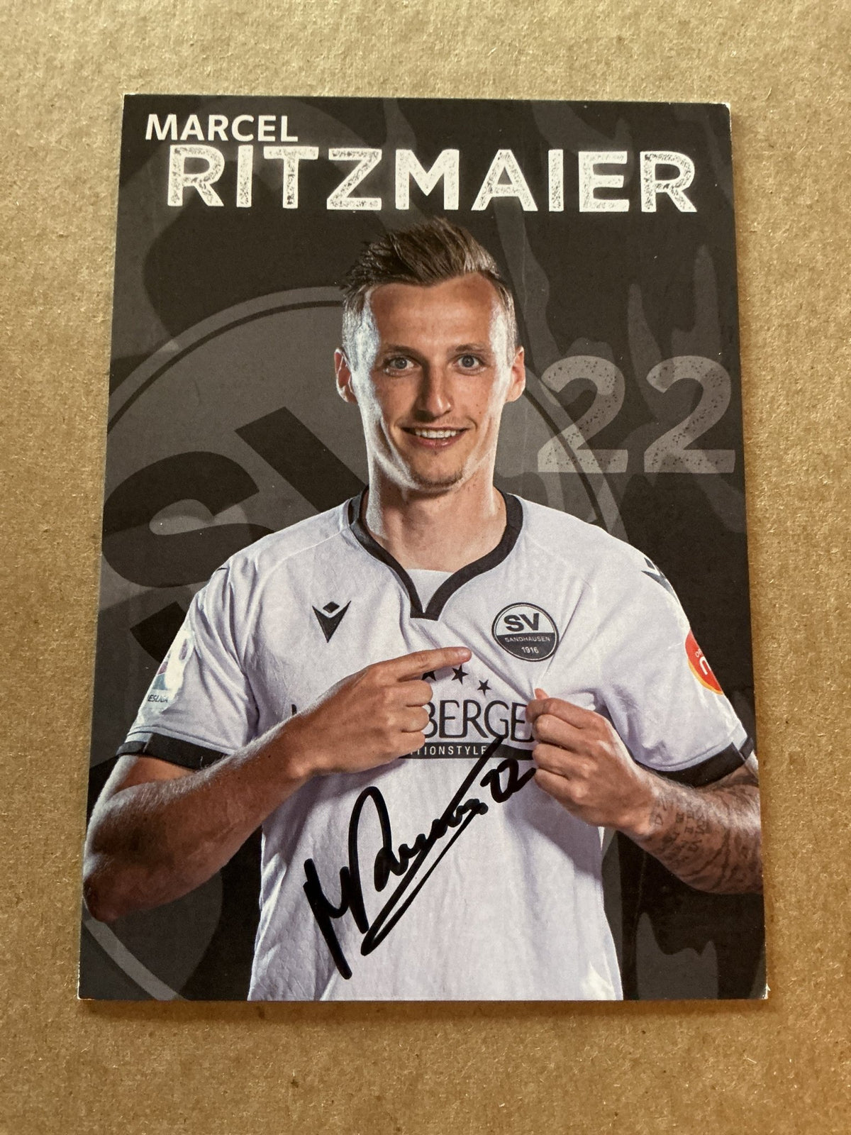 Marcel Ritzmaier, Austria 🇦🇹 SV Sandhausen 2021/22 hand signed - Autographs-World