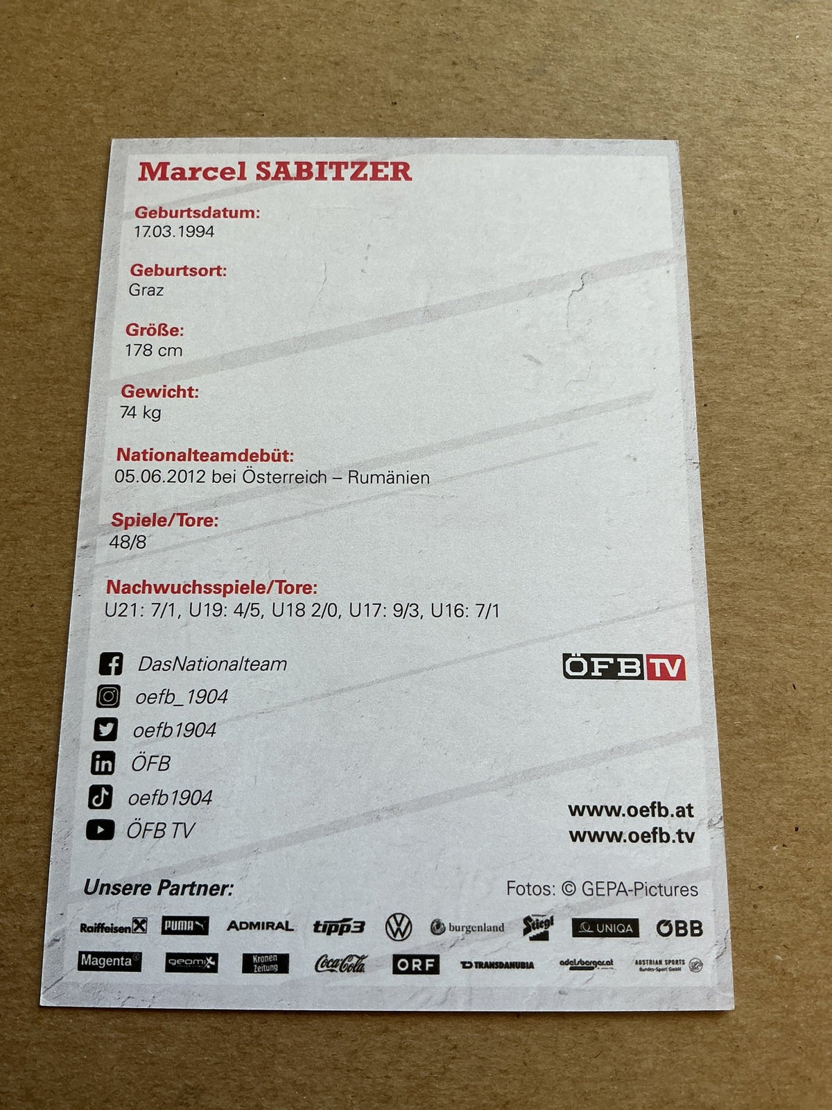 Marcel Sabitzer, Austria 🇦🇹 2021 hand signed - Autographs-World