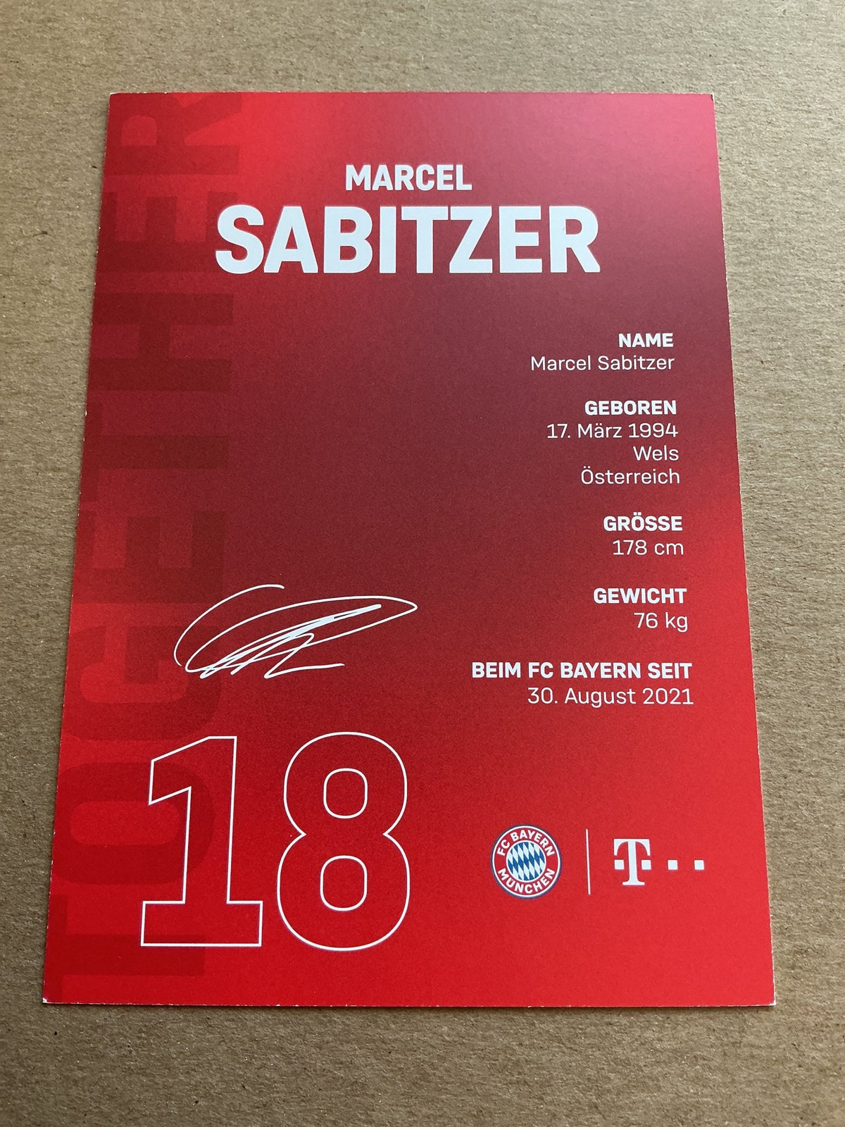Marcel Sabitzer, Austria 🇦🇹 FC Bayern München 2021/22 hand signed - Autographs-World