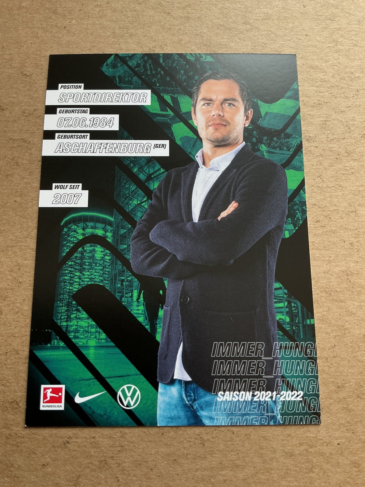 Marcel Schäfer, Germany 🇩🇪 VfL Wolfsburg 2021/22 hand signed - Autographs-World