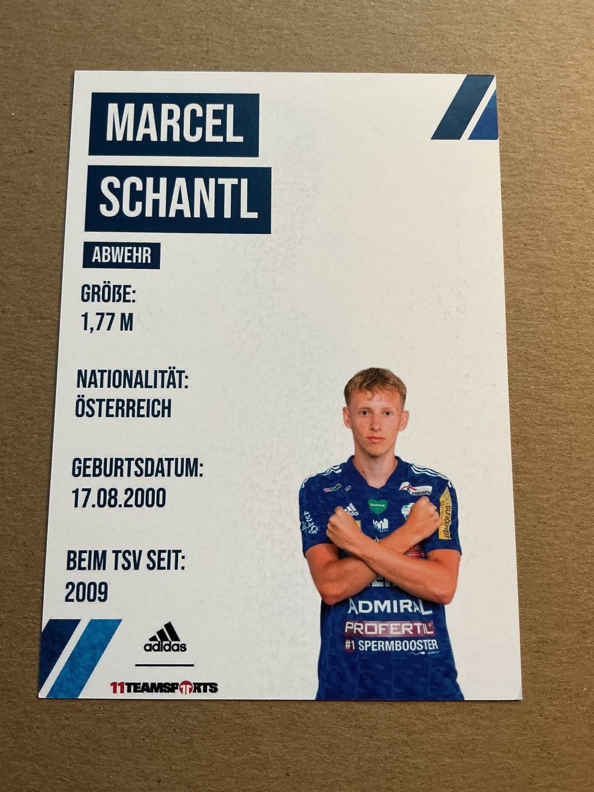 Marcel Schantl, Austria 🇦🇹 TSV Hartberg 2021/22 hand signed - Autographs-World