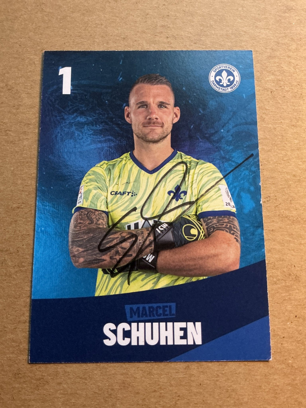 Marcel Schuhen, Germany 🇩🇪 SV Darmstadt 98 2023/24 hand signed - Autographs-World